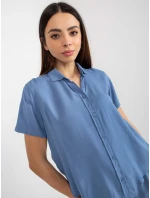 Dámská halenka D73761M11063B modrá - FPrice