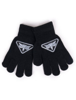 Chlapecké pětiprsté rukavice Yoclub RED-0233C-AA5B-001 Black