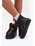 Dámské sněhule D.Franklin na platformě – černé