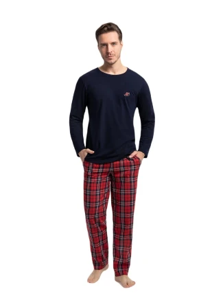 Pánské pyžamo 794 tm. modré - Luna
