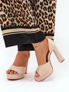 Sandály na podpatku model 209909 Step in style
