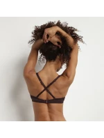 Dámská hladká vyztužená podprsenka DIM INVISIFREE PADDED BRA - DIM - hnědá