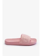 Dámské módní pantofle Big Star LL274A157 Světle růžové