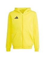 Dětská mikina adidas Entrada 26 Full Zip Hoodie žlutá KH1777