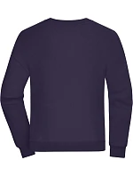 Daiber 8042 Těžká oversize unisex mikina 02.8042 deep purple