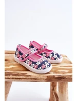 Dětské balerínky v květech námořnických modro-růžových Noah