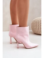 Lakované Boty Na Špičce Růžové Seliri