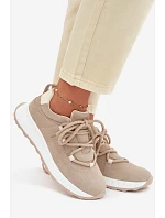 Kožené semišové dámské tenisky Bemela