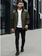 Pánská zelená bunda FashionStreet TX5128 Pánská zelená bunda FashionStreet TX5128
