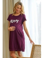 Dámská těhotenská košile 9504 wine - Doctornap Dámská těhotenská košile 9504 wine - Doctornap