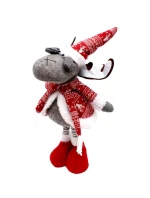 Dekorativní sob na teleskopických nohách 45-60CM červené dětské