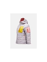 Dámská péřová bunda PEAK PERFORMANCE, model Helium Utility Down Hood Jacket, barva šedá Dámská péřová bunda PEAK PERFORMANCE, model Helium Utility Down Hood Jacket, barva šedá
