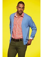 Daiber JN 661 Pánský pletený cardigan s výstřihem do V 02.0661 red Daiber JN 661 Pánský pletený cardigan s výstřihem do V 02.0661 red