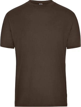 Daiber JN 1808 Pánské pracovní tričko z bio bavlny - Solid 02.1808 brown Daiber JN 1808 Pánské pracovní tričko z bio bavlny - Solid 02.1808 brown