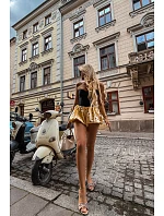 Dámské nazouváky na tenkém podpatku s ozdobným detailem Béžové Poppia