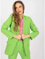 Dámské sako DHJ MA 15621 světle zelené Dámské sako DHJ MA 15621 světle zelené