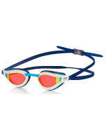 Plavecké brýle AQUA SPEED Rapid Mirror White/Navy Blue Pattern 51