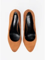 Pěkné lodičky Jasnobrązowy dámské na širokém podpatku Pěkné lodičky Jasnobrązowy dámské na širokém podpatku