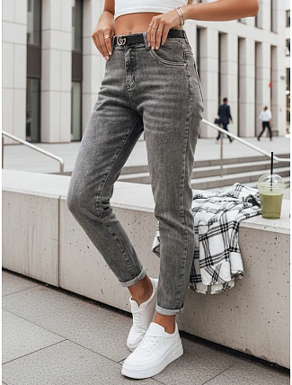 Dámské džíny mom fit šedé FashionStreet UY2751
