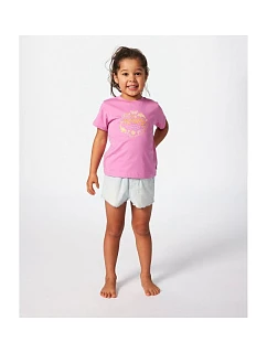 Tričko RIP CURL Rainbow Logo/Desto Tee-Girl, růžové
