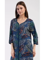 Dámské domácí šaty s tříčtvrtečním rukávem Barbara