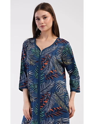 Dámské domácí šaty s tříčtvrtečním rukávem Barbara