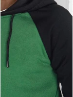 Pánská základní mikina s kapucí zelená FashionStreet BX5895