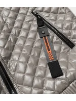 Krátká béžová prošívaná bunda se stahovacími lemy (7261) Krátká béžová prošívaná bunda se stahovacími lemy (7261)