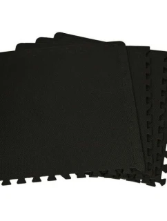 EB FIT podložka na cvičení 60x60x1,0cm 4 ks černá