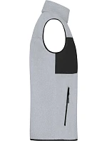 Daiber JN 1310 Pánská fleecová vesta 02.1310 light melange/black