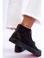 Dámské klasické vysoké tenisky Cross Jeans LL2R4088C černé Dámské klasické vysoké tenisky Cross Jeans LL2R4088C černé