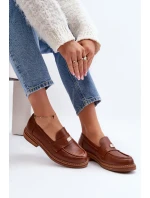 Dámské mokasíny na platformě Laura Messi 2392 tmavě zlatá