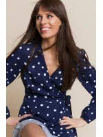 Dámské šaty Wendy Tmavě modrá vzor - Benedict Harper