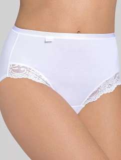 Sloggi Romance - Maxi kalhotky z bavlny Supima® s krajkovým lemem Sloggi