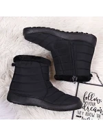 Nepromokavé sněhové boty na zip NEWS W EVE181A černé Nepromokavé sněhové boty na zip NEWS W EVE181A černé