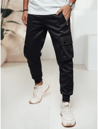 Pánské kalhoty cargo černé FashionStreet UX4459 Pánské kalhoty cargo černé FashionStreet UX4459