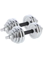 Činky a popruhy v kufříku 2 v 1 SGP30 HMS 2x15 kg