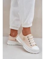 Dámské Tenisky Na Masivní Podešvi Big Star NN274127 Béžové