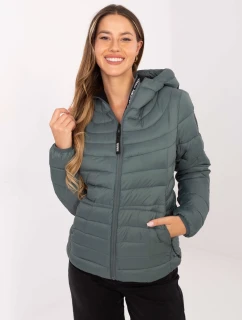 Bunda D50092XB44554A2 tmavě zelená