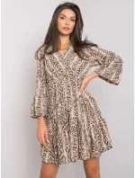 Šaty DHJ SK 8777B 1.11P černá a béžová Šaty DHJ SK 8777B 1.11P černá a béžová