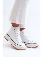 Tenisky na platformě model 198691 Step in style