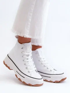Tenisky na platformě model 198691 Step in style