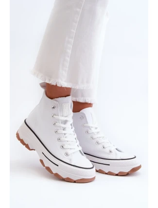 Tenisky na platformě model 198691 Step in style