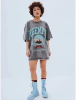 ZAKUANI dámské tričko s potiskem graphite FashionStreet RY2633