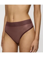 Tempting Sheer Highwaist String 2P - BROWN - TRIUMPH BROWN - TRIUMPH
