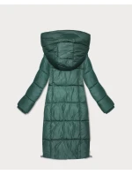 Tmavě zelená zimní vypasovaná bunda v délce do poloviny stehen S'West (B/R8535-10)