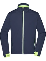 Daiber JN 1126 Pánská 3-vrstvá sportovní softshell bunda 02.1126 navy/bright yellow