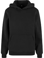Build your Brand BY 289 Dámská oversize mikina s kapucí "Fluffy" 56.0289 black