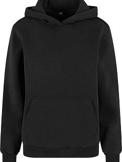 Build your Brand BY 289 Dámská oversize mikina s kapucí "Fluffy" 56.0289 black