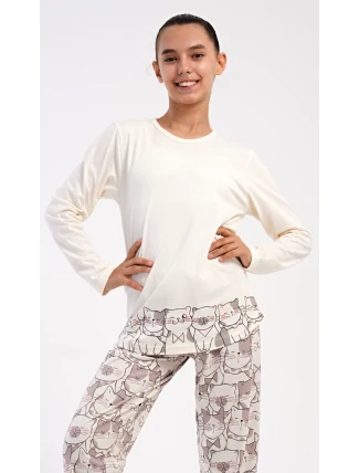 Dětské pyžamo dlouhé Koťata